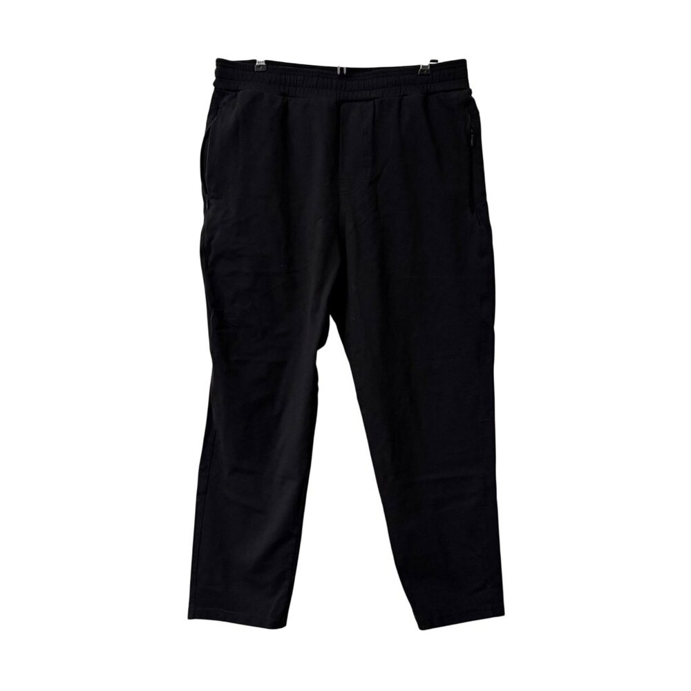 Public Rec Black Everyday Drawstring Sweatpants Zip Pocket Mens Size 36